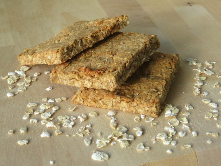 Homemade protein bars vegan plant-based oat