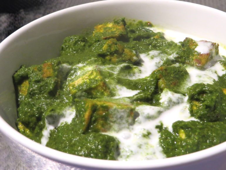 Tofu palak paneer vegan